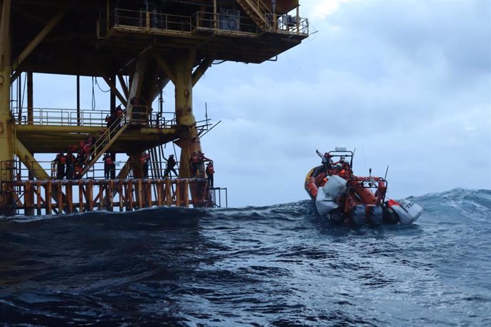 Imagen de un rescate de Médicos Sin Fronteras (MSF)  en el Mediterráneo.