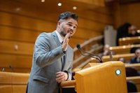 Rufián (ERC) celebra el resultado "extraordinario e inspirador" del BNG frente a la "compra de voluntades" del PP