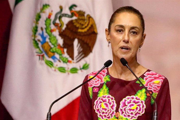 La candidata presidencial mexicana Claudia Sheinbaum