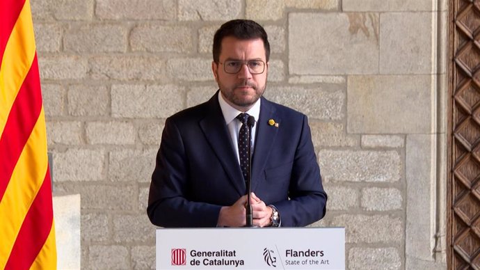 El presidente de la Generalitat, Pere Aragons