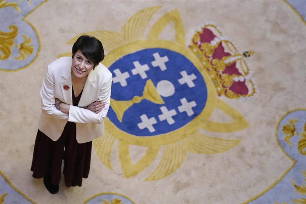 Archivo - La portavoz nacional del BNG y candidata a la Presidencia de la Xunta, Ana Pontón, posa tras una entrevista para Europa Press, en el Parlamento de Galicia, a 18 de enero de 2023, en Santiago de Compostela, A Coruña, Galicia (España). Pontón es