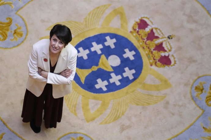 Archivo - La portavoz nacional del BNG y candidata a la Presidencia de la Xunta, Ana Pontón, posa tras una entrevista para Europa Press, en el Parlamento de Galicia, a 18 de enero de 2023, en Santiago de Compostela, A Coruña, Galicia (España). Pontón es