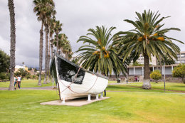 Imagen original de la patera antes de ser quemada