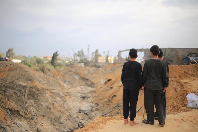 Niños en Rafah, Palestina