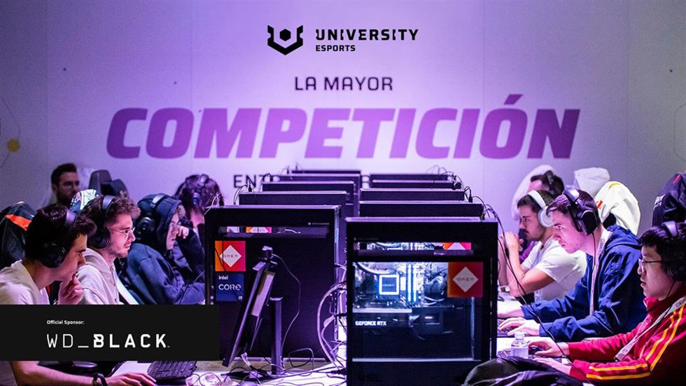 Cartel de la competición de esports universitaria