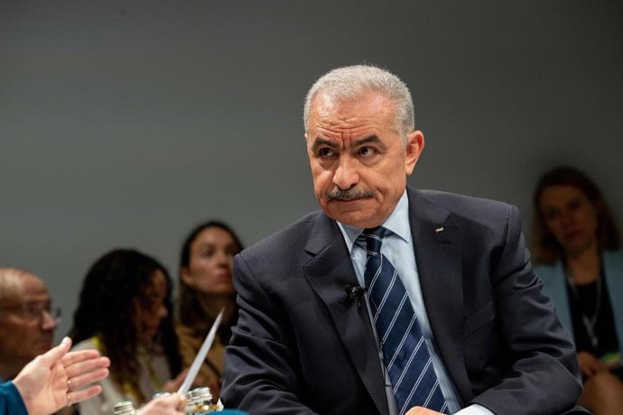 El primer ministro palestino, Mohamad Shtayé, durante la Conferencia de Seguridad de Múnich
