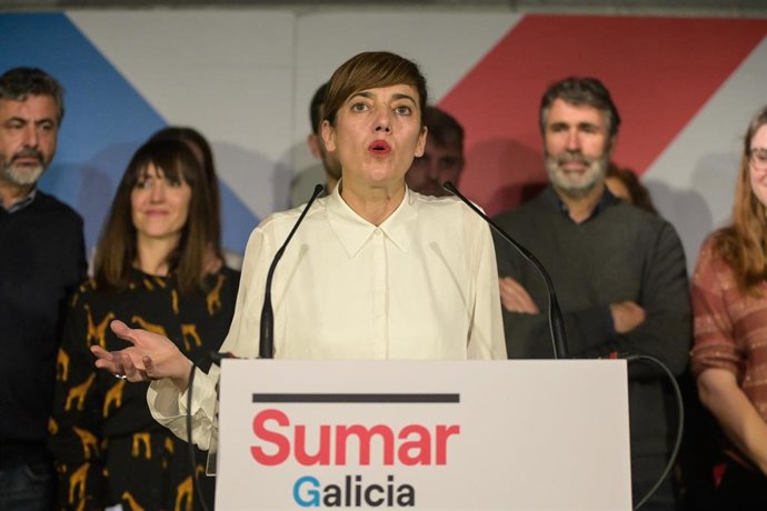 La candidata de Sumar a la Presidencia de la Xunta, Marta Lois