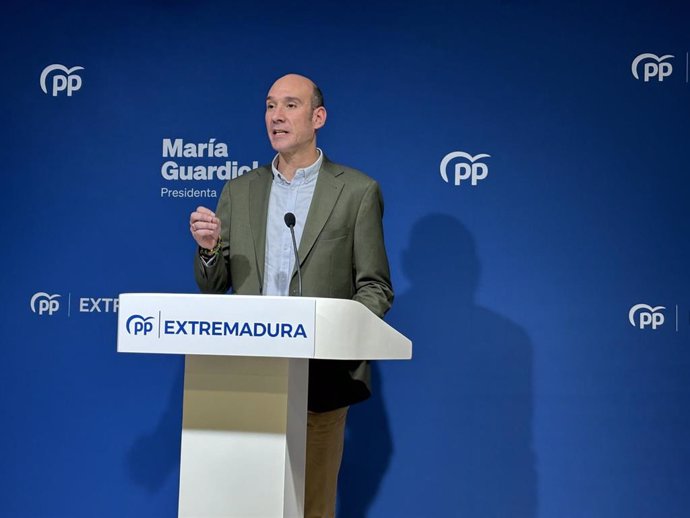 El portavoz del PP de Extremadura, José Ángel Sánchez Juliá, en una imagen de archivo.