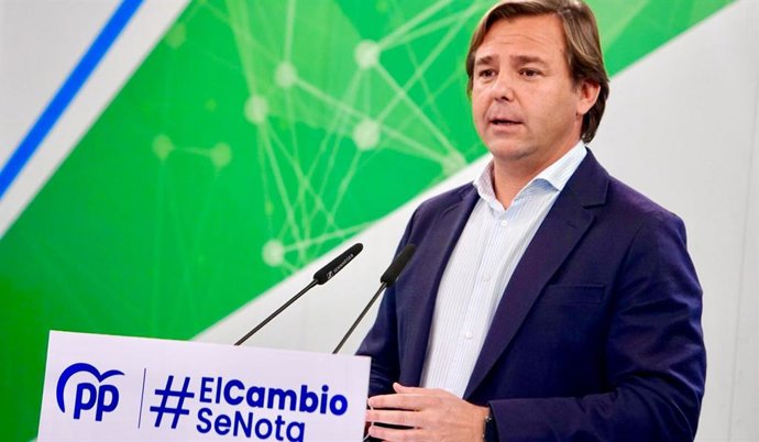 El secretario general del PP andaluz, Antonio Repullo, este lunes