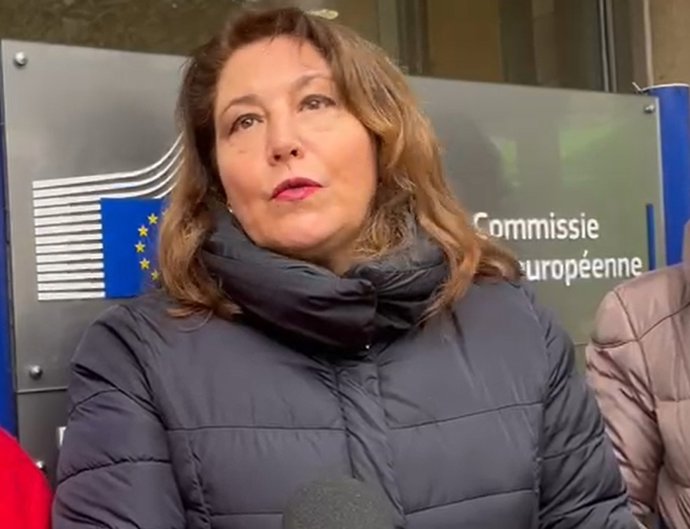 La consejera de Agricultura, Carmen Crespo, en Bruselas.