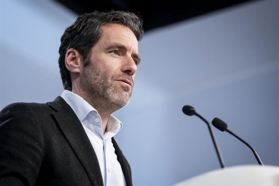 El portavoz del PP y vicesecretario de Cultura de la formación, Borja Sémper, en la sede del PP, a 31 de enero de 2024, en Madrid (España).