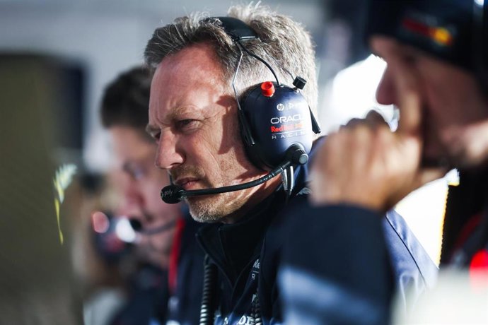 Archivo - El jefe de equipo de Red Bull, Christian Horner, en el GP de Las Vegas 2023.