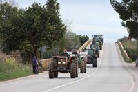 El tráfico en Palma recupera la normalidad tras el paso de la tractorada