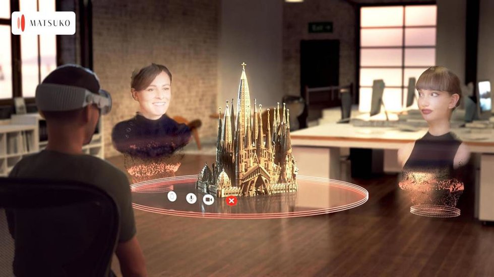 Archivo - Experiencia de reunión holográfica desarrollada por Telefónica, Matsuko y Nvidia