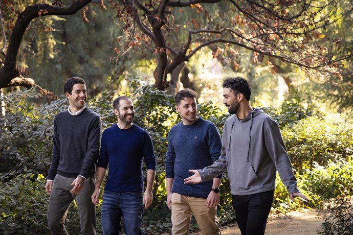 El equipo de Manglai: Andrés Cester (CEO), Jaume Fontal (CPTO), Jesús Cabezas (Lead Software Engineer) y Jordi López (Engineering Lead).