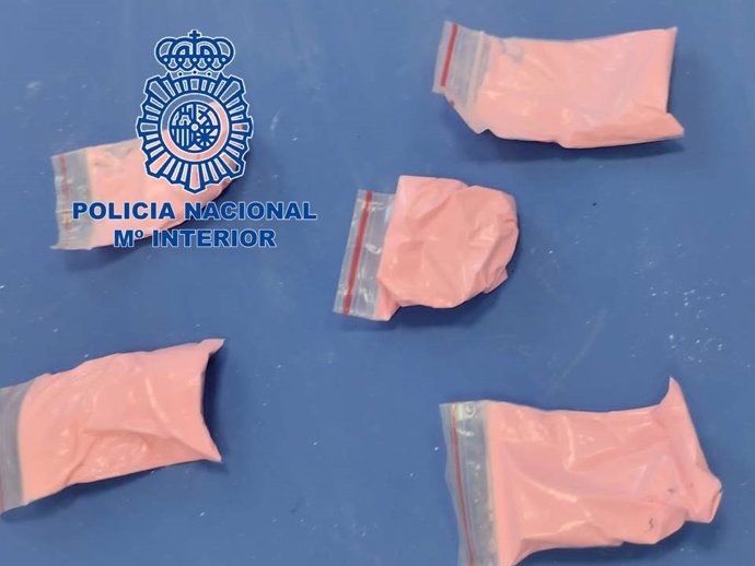Archivo - La 'cocaína rosa' intervenida.