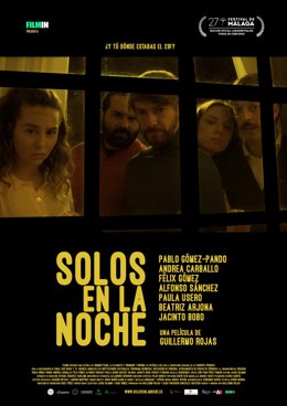 Cartel de 'Solos en la noche', película de Guillermo Rojas.
