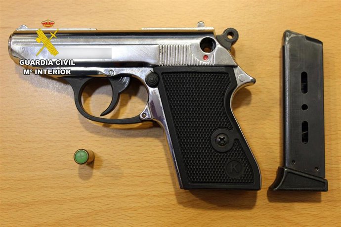 Imagen de archivo de una pistola