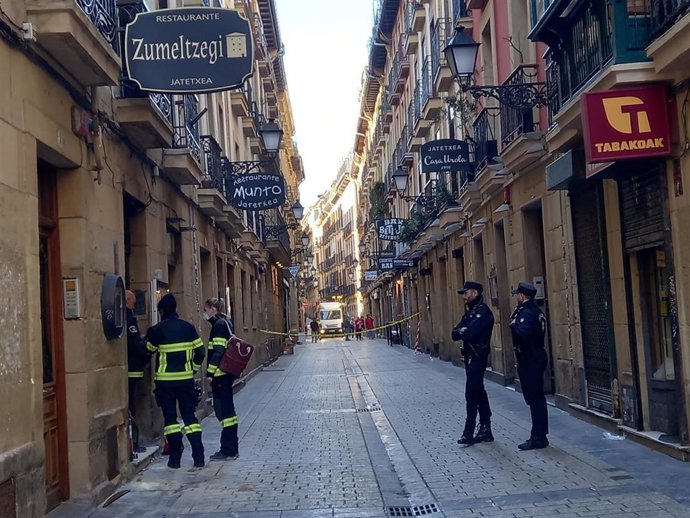 Bar Zumeltzegi de la Fermín Calbetón, donde tuvo lugar el incendio