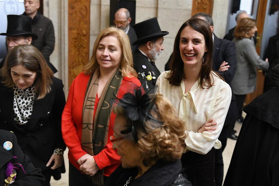 La vicealcaldesa de Madrid y delegada de Seguridad y Emergencias, Inma Sanz,  y la portavoz de Más Madrid en el Ayuntamiento, Rita Maestre, durante la despedida de las fiestas de carnaval 2024 
