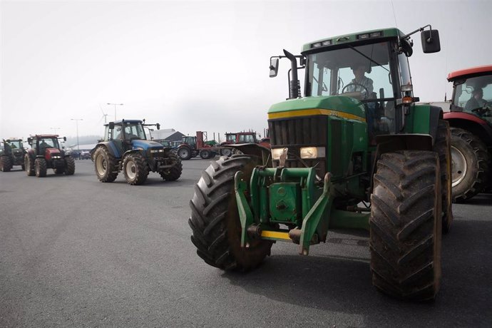 Protesta del sector agrario con tractores