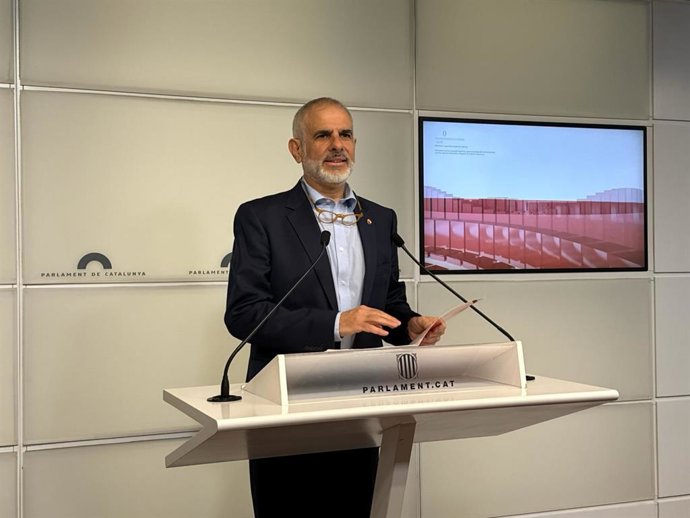 El presidente de Cs en el Parlament, Carlos Carrizosa