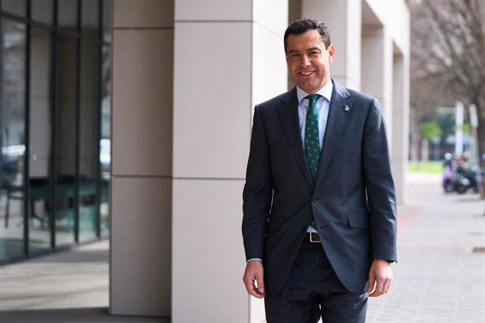 El presidente de la Junta de Andalucía, Juanma Moreno