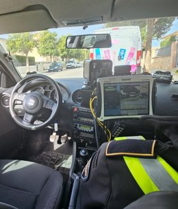 Control de velocidad de la Policía Local de Palma.