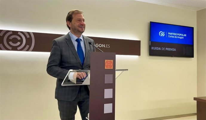 El portavoz del PP en las Cortes de Aragón, Fernando Ledesma.