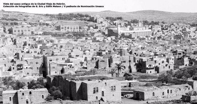 Vista del cas antic de la ciutat vella d'Hebron