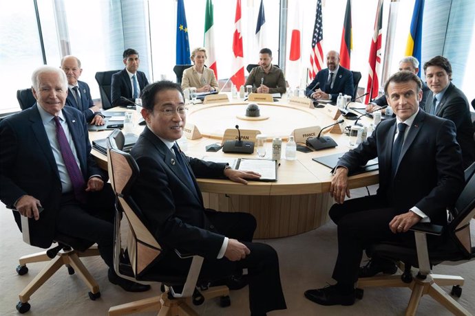 Archivo - Reunión de líderes del G7 en Hiroshima, Japón
