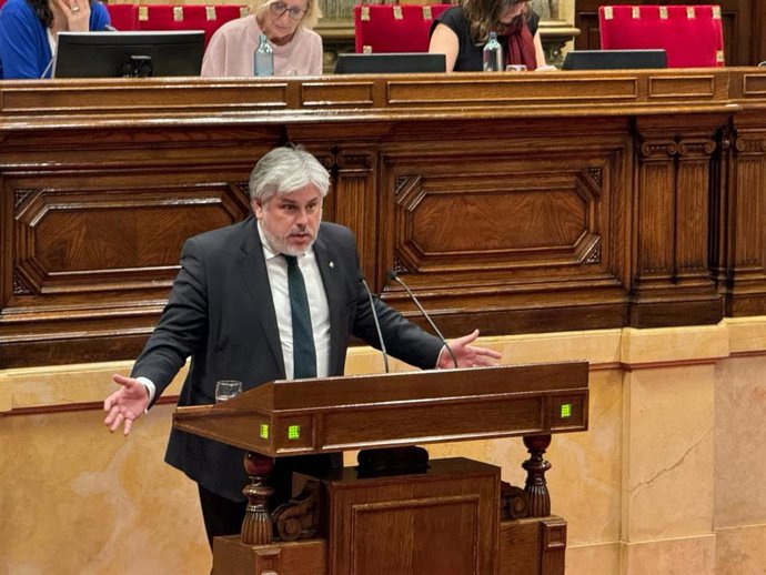 El presidente de Junts en el Parlament, Albert Batet
