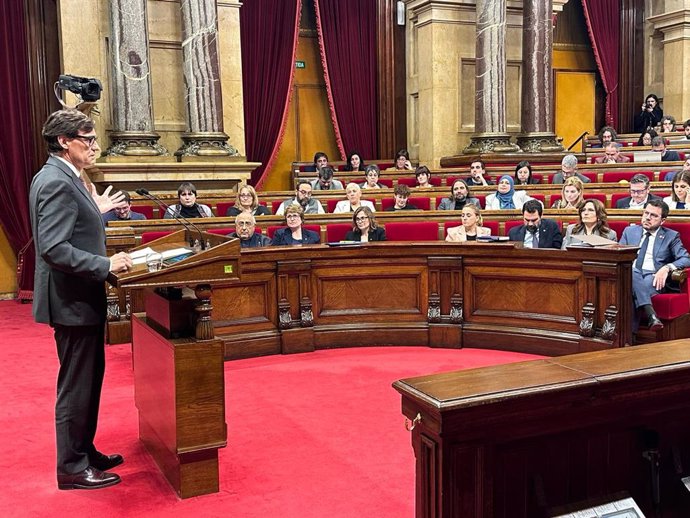 El president del PSC-Units al Parlament, Salvador Illa