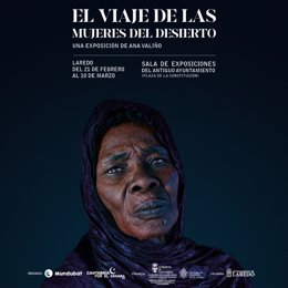 Cartel de la muestra fotográfica de 'El viaje de las mujeres del desierto', una de las que habrá en Laredo sobre los derechos de las mujeres saharauis