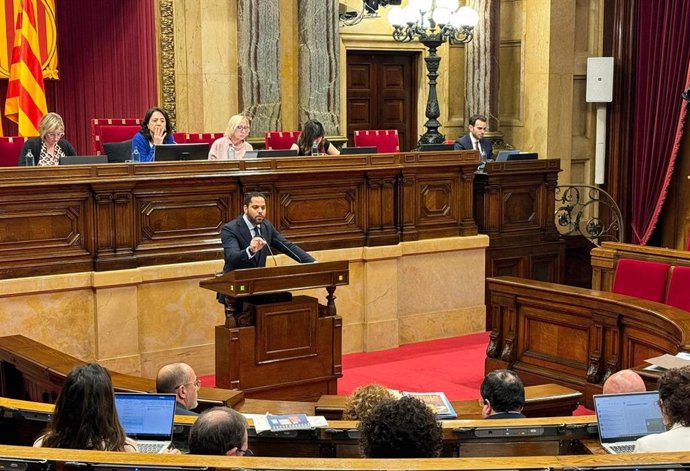 El secretario general de Vox, Ignacio Garriga, en el Parlament