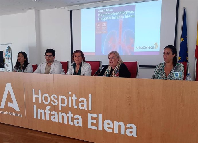 Inauguraión de la I Jornada Neumo-Alergológica en el Hospital Infanta Elena de Huelva.