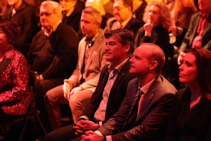 Castellanos y Cañete en la entrega de galardones de este martes