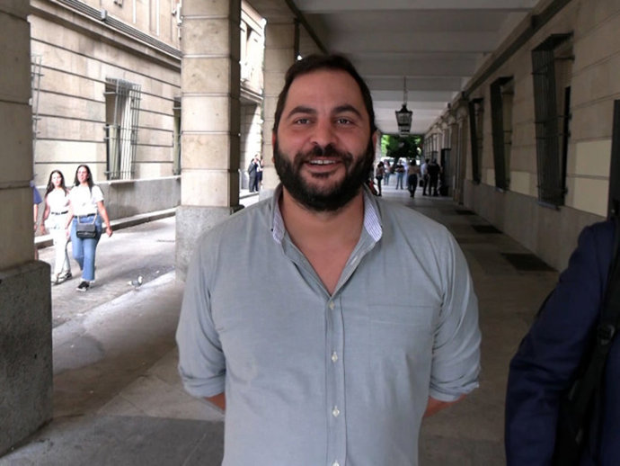 Archivo - Antonio Tejado saliendo de los juzgados de Sevilla.