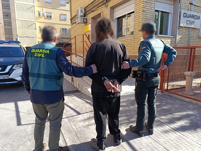 Imagen del detenido por disparar a otro en Sax