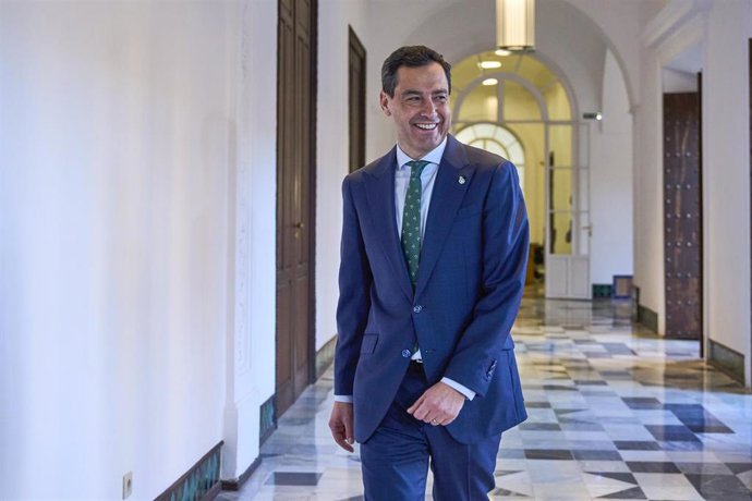 El presidente de la Junta de Andalucía, Juanma Moreno
