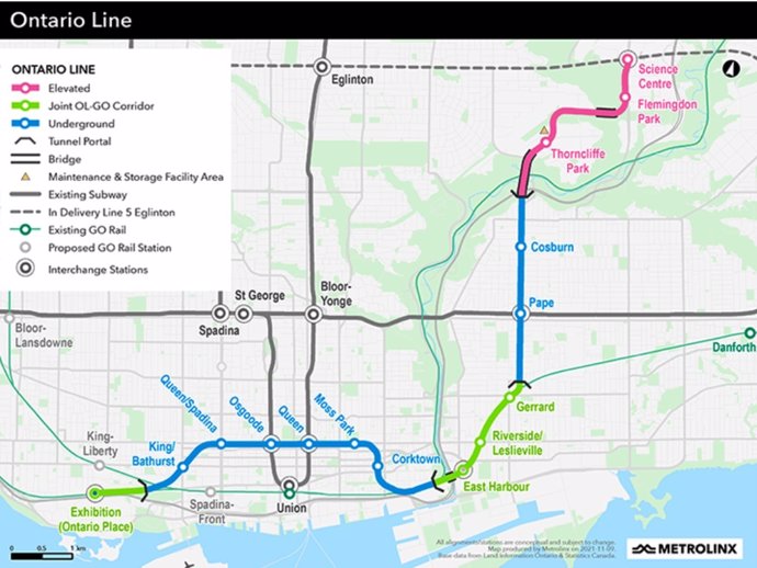 Archivo - Proyecto de extensión del metro de Toronto