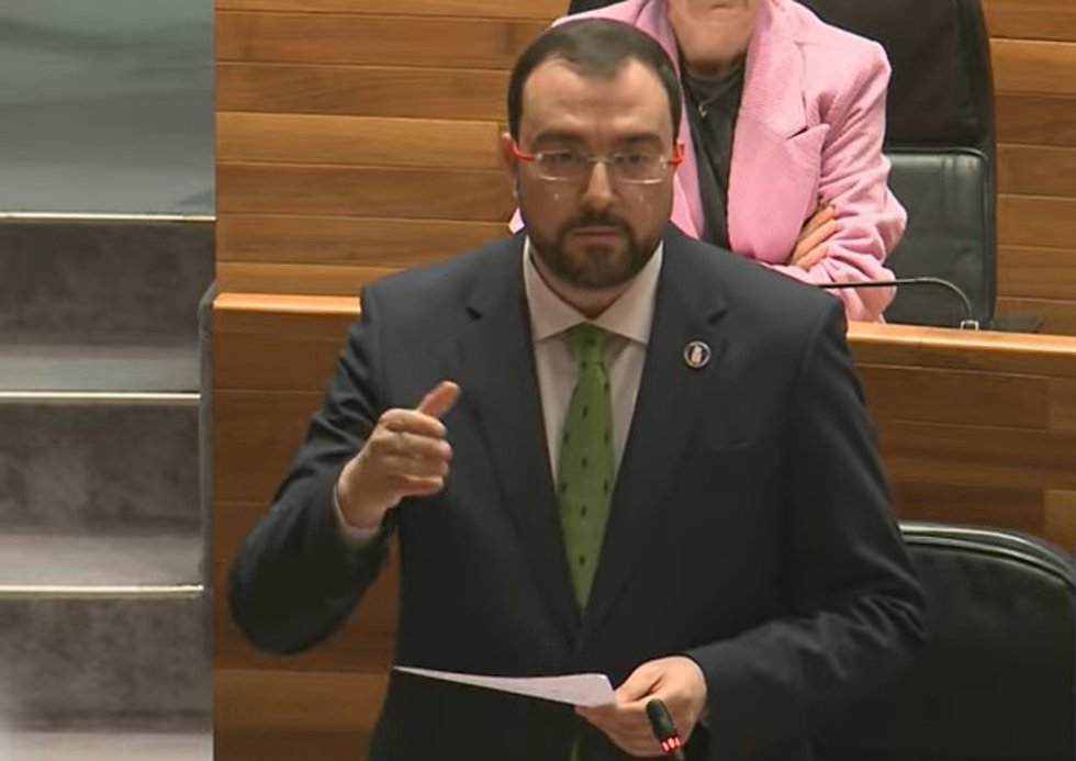 El presidente del Principado, Adrián Barbón