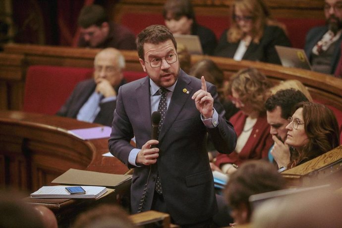 El presidente de la Generalitat, Pere Aragons