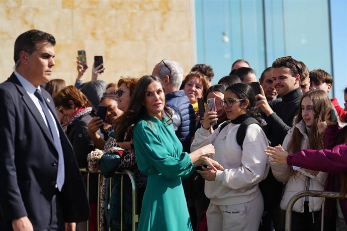 La Reina Letizia en su visita a Salamanca para visitar el Centro Internacional del Español y para asistir al acto centro del Tour del Talento en el CAEM
