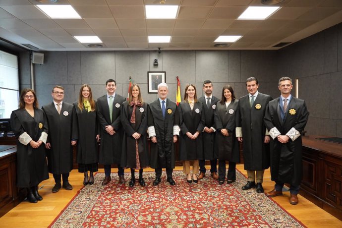 El presidente del TSJPV, Iñaki Subijana, preside el acto de jura de siete nuevos jueces y juezas destinados a Euskadi
