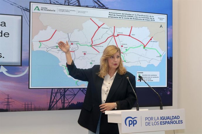 La secretaria general del PP de Huelva y parlamentaria andaluza, Berta Centeno.