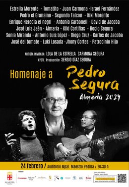 Cartel del homenaje a Pedro Segura