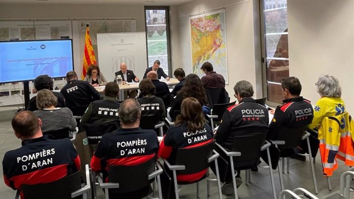 Presentación de los datos del teléfono de emergencias 112 en 2023 en la veguería de Alt Pirineu y Aran. El miércoles 21 de febrero de 2024.