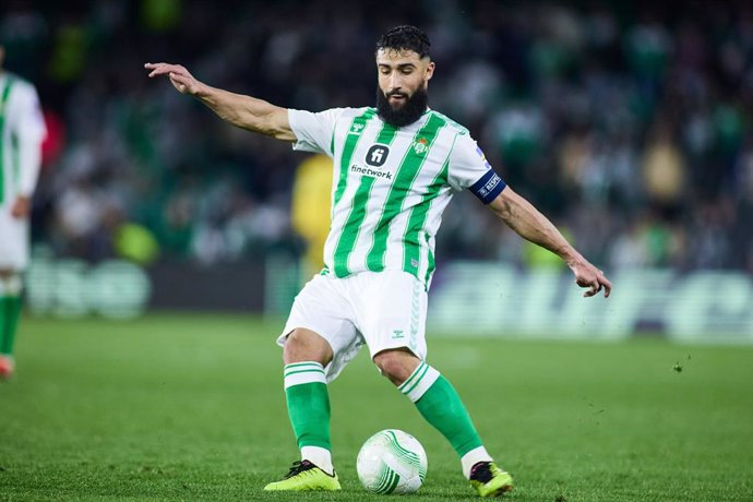 Nabil Fekir of Real Betis in action during round of 16 first leg, UEFA Europa Conference League, football match played between Real Betis and GNK Dinamo at Benito Villamarin stadium on February 15, 2024, in Sevilla, Spain.