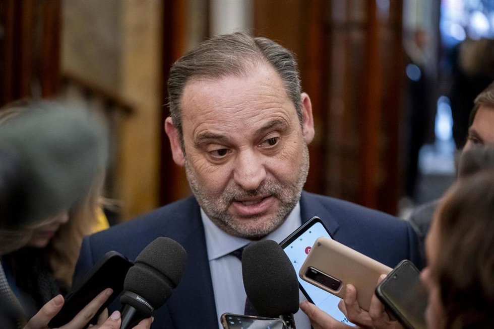 El exiministro de Transportes y diputado del PSOE, José Luis Ábalos, a 21 de febrero de 2024, en Madrid (España). 